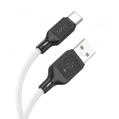 Καλώδιο USB-A σε USB-C Hoco X90, 60W, 3A, 1m, Λευκό