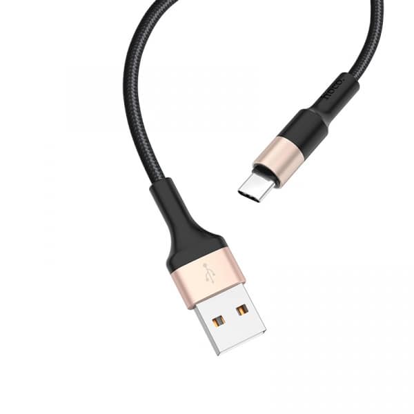Καλώδιο USB-A σε USB-C Hoco X26 Xpress, 18W, 2A, 1m, Χρυσό - Image 2
