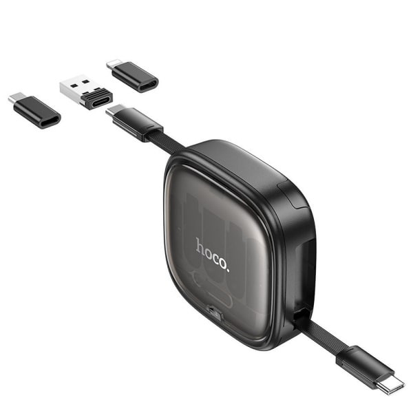 Καλώδιο USB-C σε USB-C Hoco U140, 60W, 3A, 0,95m, Μαύρο - Image 2