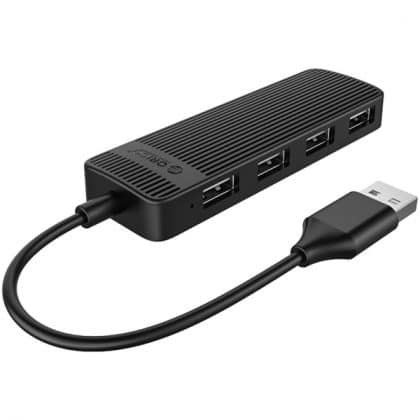 Hub USB Orico FL02, 4 x USB-A, Μαύρο