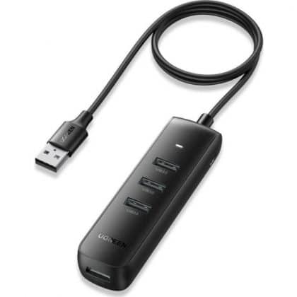 Hub USB UGREEN CM416, 4 x USB-A 3.0, 1 μ., Μαύρο