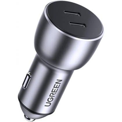 Φορτιστής Αυτοκινήτου Ugreen CD213, 36W, 3A, 2 x USB-C, Γκρι