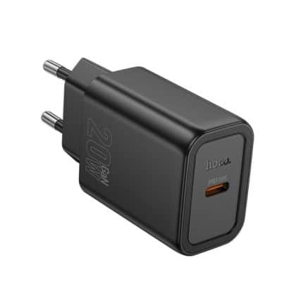 Φορτιστής τοίχου Hoco N60, 20W, 3A, 1 x USB-C, Μαύρο