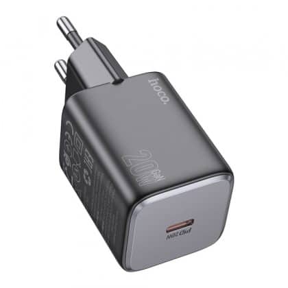 Φορτιστής τοίχου Hoco N40, 20W, 3A, 1 x USB-C, Μαύρο