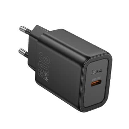 Φορτιστής τοίχου Hoco N62, 30W, 3A, 1 x USB-C, Μαύρο