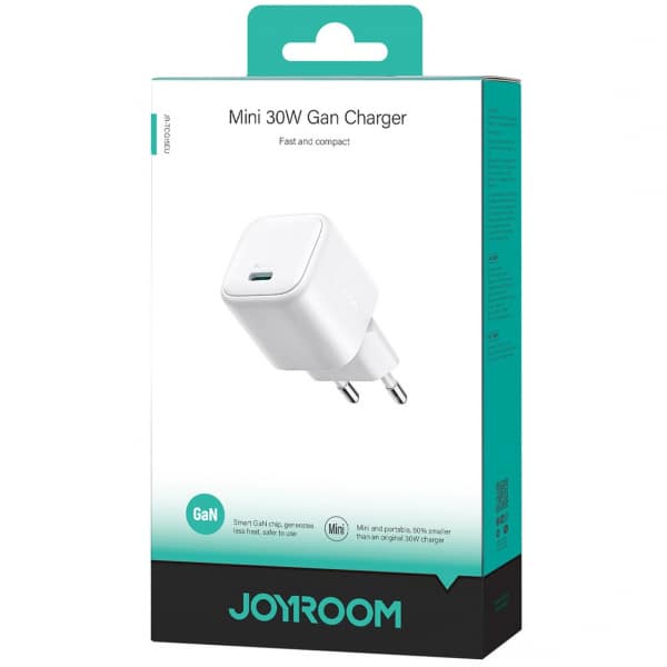 Φορτιστής τοίχου Joyroom JR-TCG15 Mini, 30W, 3A, 1 x USB-C, Λευκό - Image 5