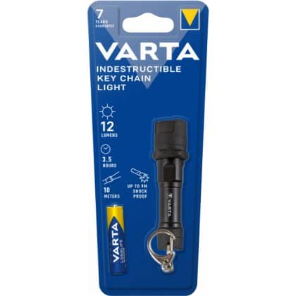 Μπρελόκ LED Varta Indestructible Mini, Μαύρο 16701101421