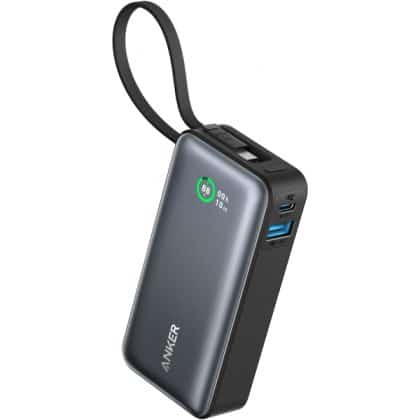 Powerbank Anker Nano, 10000mAh, 30W, QC + PD, Μαύρο A1259G11