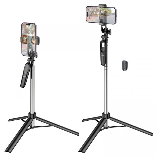 Βάση Selfie Stick και Τρίποδο Bluetooth Hoco K19 Soul Live Broadcast, Universal, Μαύρο - Image 3