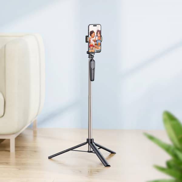 Βάση Selfie Stick και Τρίποδο Bluetooth Hoco K19 Soul Live Broadcast, Universal, Μαύρο - Image 5