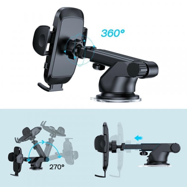 Βάση Αυτοκινήτου Joyroom JR-ZS259-2 για Ταμπλό, 4,7 ίντσες - 6,9 ίντσες, Μαύρη - Image 2