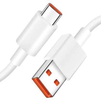 Καλώδιο USB-A σε USB-C για Xiaomi Mi, 120W, 6A, 1m, Λευκό BHR6032GL