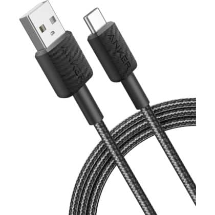 Καλώδιο USB-A σε USB-C Anker 322, 18W, 2A, 1,8m, Μαύρο A81H6G11