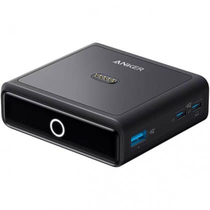 Φορτιστής τοίχου Anker για PowerBank Prime, 100W, 3A, 1 x Pogo Pin - 1 x USB-C - 2 x USB-A, Μαύρο A1902311