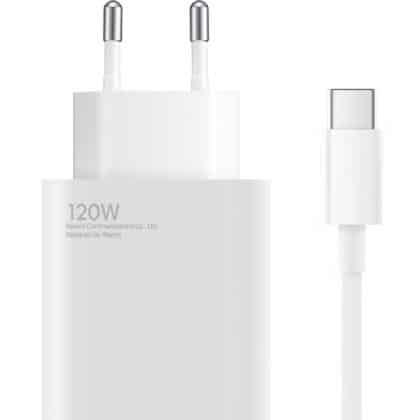 Φορτιστής τοίχου Xiaomi, 120W, 6A, 1 x USB-A, με καλώδιο USB-C, Λευκό BHR9462EU