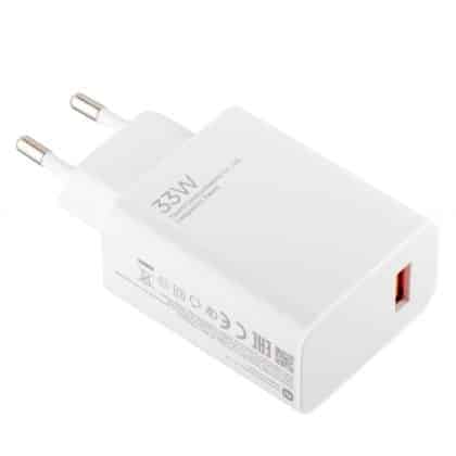Φορτιστής τοίχου Xiaomi MDY-11EZ, 33W, 3A, 1 x USB-A, Λευκό (Bulk συσκευασία)