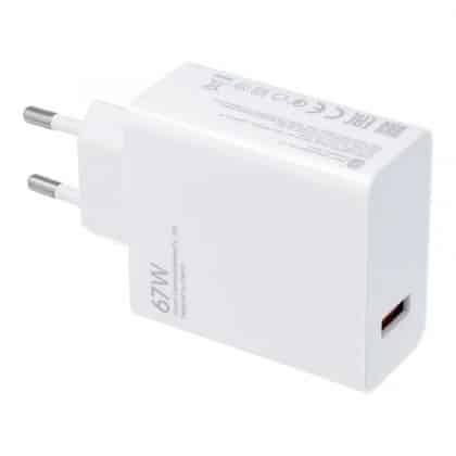 Φορτιστής τοίχου Xiaomi MDY-12-EH, 67W, 6.2A, 1 X USB-A, Λευκό (Bulk συσκευασία)