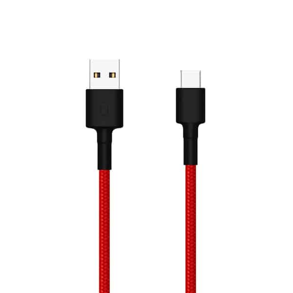 Καλώδιο USB-A σε USB-C Xiaomi Mi Braided, 18W, 2A, 1m, Κόκκινο SJV4110GL