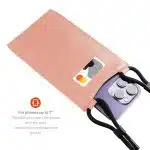 Fixed - Τσάντα ώμου Universal Verona (FIXVER-PEA) - για κινητά τηλέφωνα 7" - Ροδακινί - Image 5