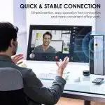 Techsuit - Ακουστικά Bluetooth Hearyo (A6L) - HandsFree, ENC, Διπλό Μικρόφωνο, Bluetooth 5.3, 1000mAh, 96 ώρες Χρόνος Ομιλίας - Μαύρο - Image 2