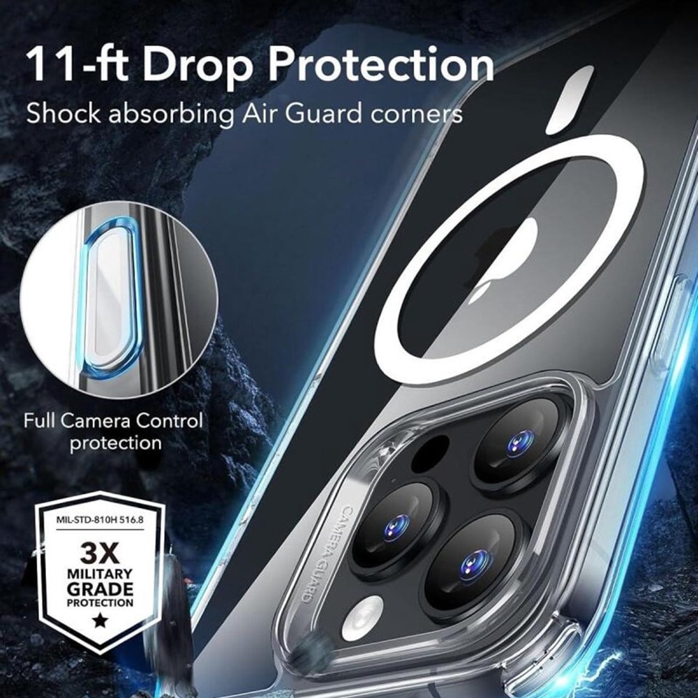 ESR Classic Hybrid HaloLock - θήκη για Apple iPhone 16 Pro - Διάφανο - Image 5