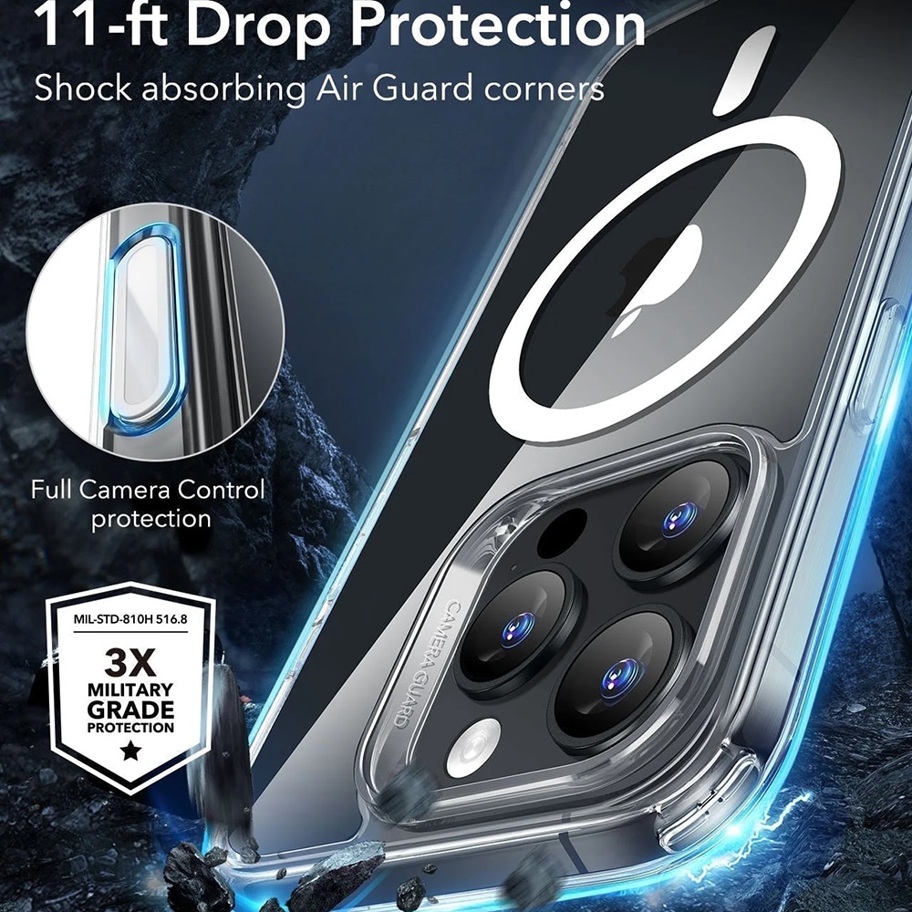 ESR Classic Hybrid HaloLock - θήκη για Apple iPhone 16 Pro Max - Διάφανο - Image 5