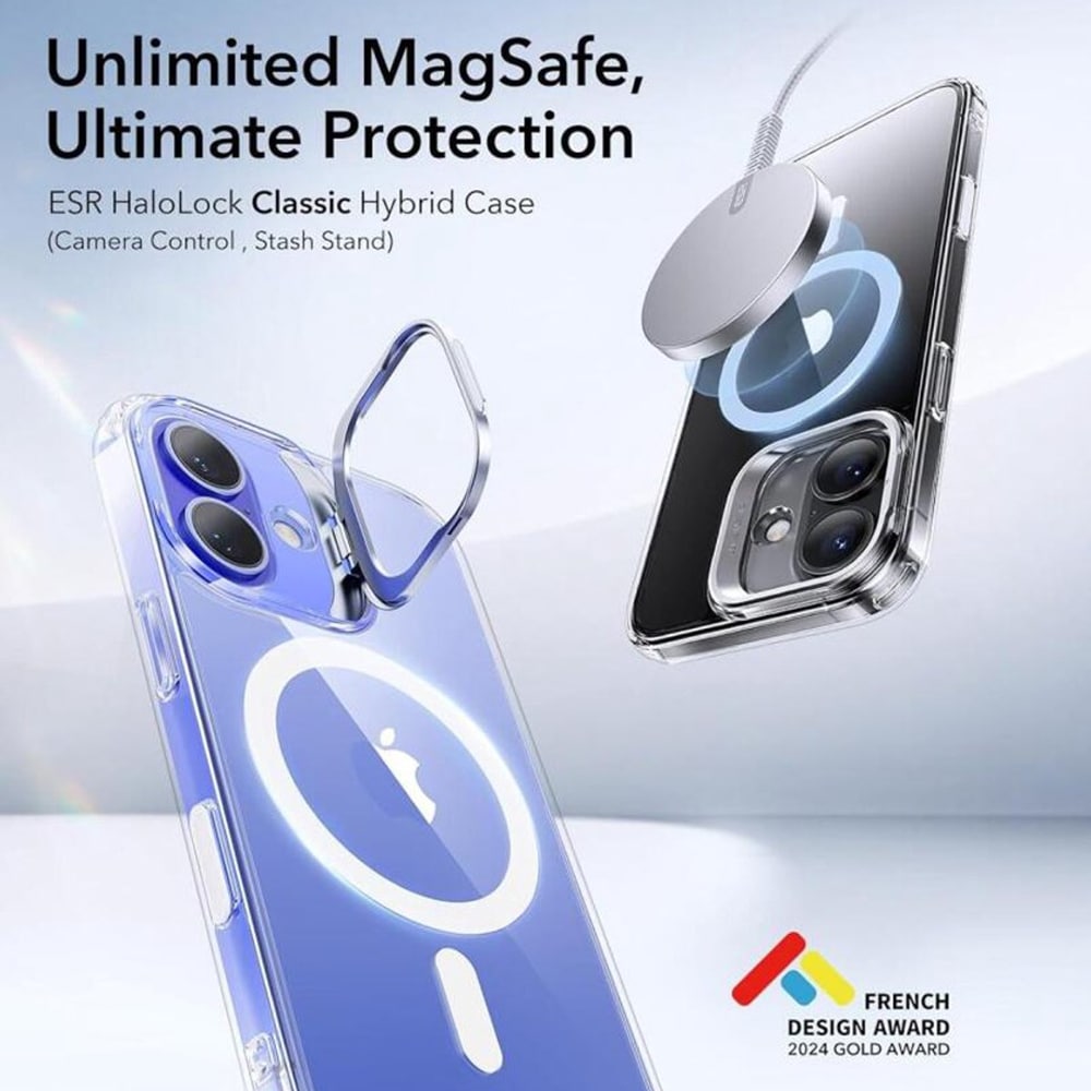 ESR Classic Hybrid HaloLock - θήκη για Apple iPhone 16 Plus - Διάφανο - Image 4