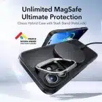 ESR Classic Hybrid HaloLock - Apple iPhone 16 - Μαύρο - Image 2
