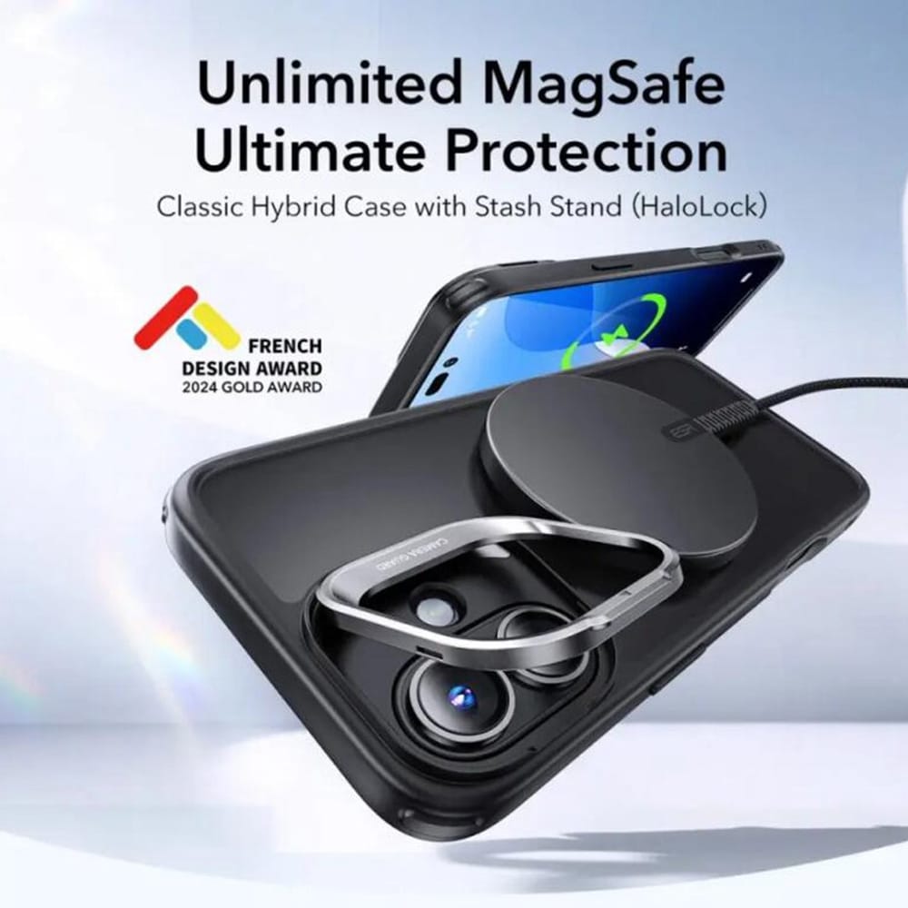 ESR Classic Hybrid HaloLock - θήκη για Apple iPhone 16 - Μαύρο - Image 2