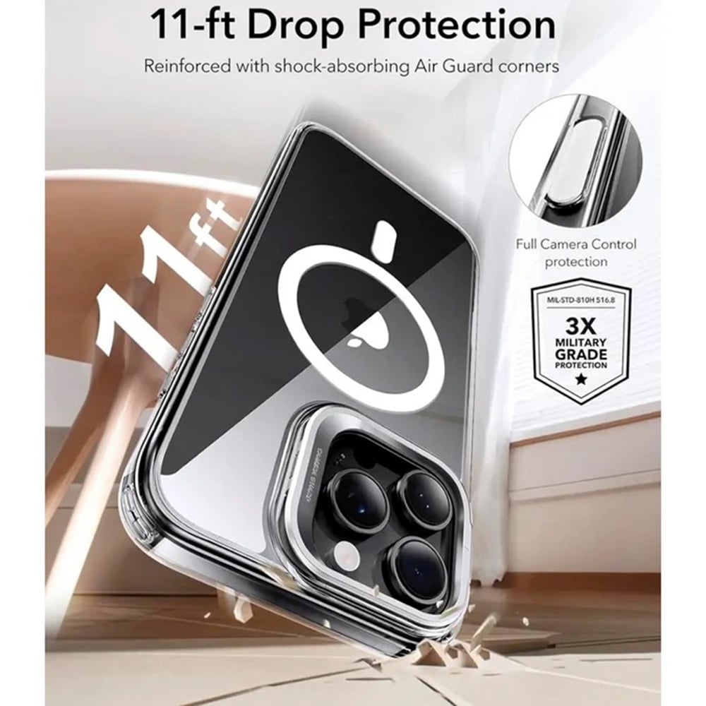 ESR Classic Hybrid HaloLock - θήκη για Apple iPhone 16 Pro Max - Διάφανο - Image 4