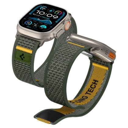 Spigen - Athlex Air (AMP09035) - Apple Watch 6/7/8/9/10/11/SE/SE 2/SE 3/Ultra/Ultra 2/ Ultra 3 (44/45/46/49mm)- Active Green