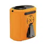 Techsuit - Φορητός μίνι ανεμιστήρας Premium (Z14) - με Power Bank, Επαναφορτιζόμενος, 5 ταχύτητες ανέμου, Αγκράφα ζώνης, 5000mAh - Πορτοκαλί - Image 2