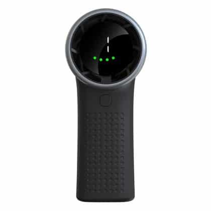 Techsuit - Ανεμιστήρας χειρός Premium Mini (A8) - με ψηφιακή οθόνη LED, επαναφορτιζόμενη θύρα USB-C, 5 ταχύτητες ανέμου, 3600mAh - Γκρι