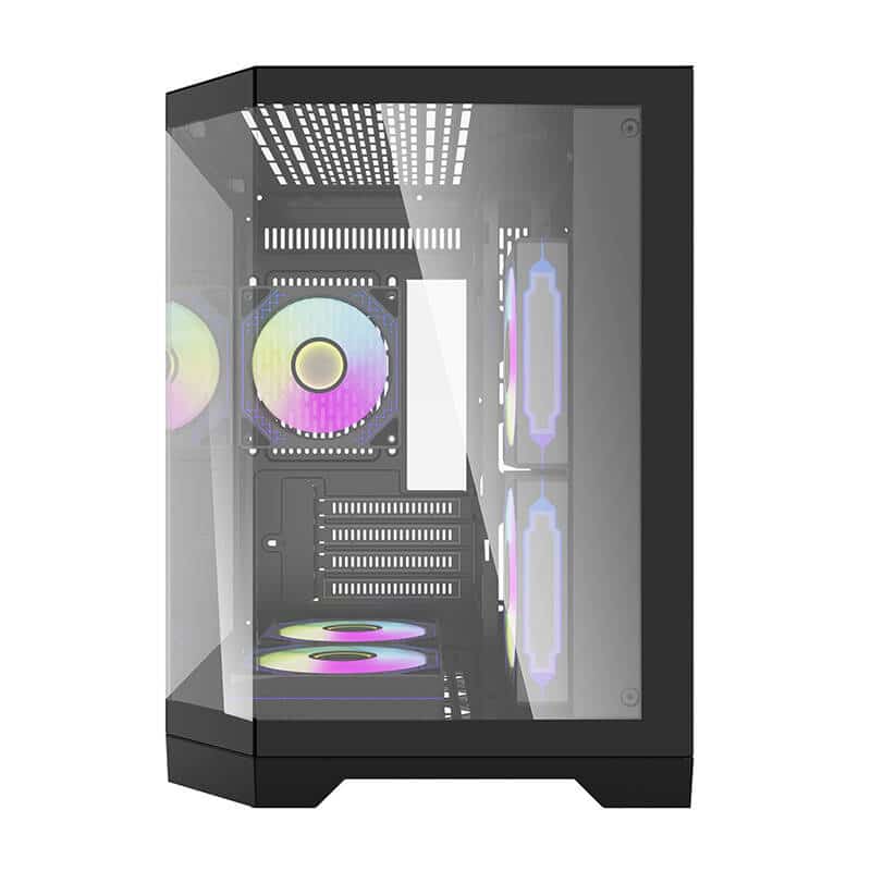 Darflash FT350 θήκη υπολογιστή + 5 ανεμιστήρες aRGB (μαύρο) - Image 6
