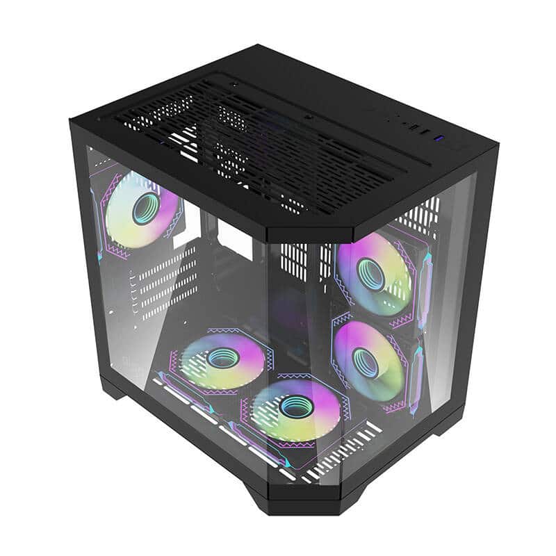 Darflash FT350 θήκη υπολογιστή + 5 ανεμιστήρες aRGB (μαύρο) - Image 9