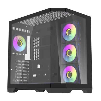 Darflash FT418 PRO θήκη υπολογιστή + 7 ανεμιστήρες aRGB (μαύρο)