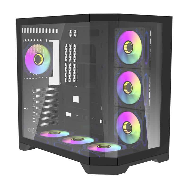 Darflash FT418 PRO θήκη υπολογιστή + 7 ανεμιστήρες aRGB (μαύρο) - Image 10