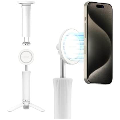 Selfie Stick Araree Magfie Pod Lite Τρίποδο MagSafe λευκό