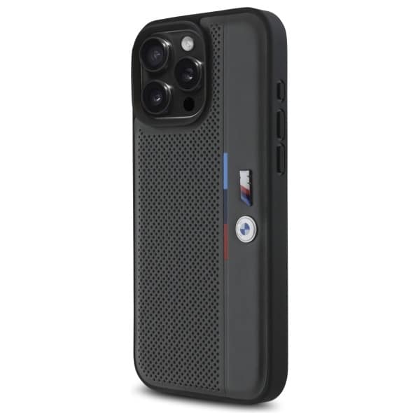 BMW BMHCP16X23PUPVA Σκληρή θήκη iPhone 16 Pro Max 6,9" σε ανθρακί χρώμα M με διάτρητη λεπτομέρεια τρίχρωμου χρώματος - Image 2