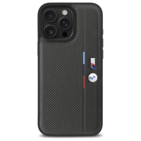BMW BMHCP16X23PUPVA Σκληρή θήκη iPhone 16 Pro Max 6,9" σε ανθρακί χρώμα M με διάτρητη λεπτομέρεια τρίχρωμου χρώματος - Image 3
