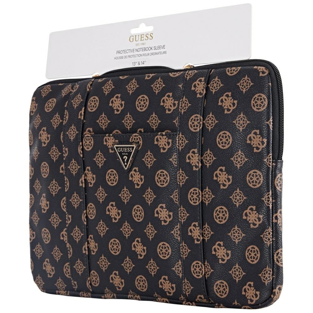 Τσάντα Guess με μανίκι 14" Peony Pocket Triangle μαύρο - Image 5