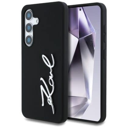Karl Lagerfeld Metal Signature - θήκη για Samsung Galaxy S25 - Μαύρο