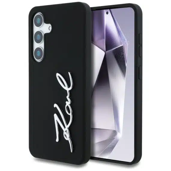 Karl Lagerfeld Metal Signature - θήκη για Samsung Galaxy S25 - Μαύρο