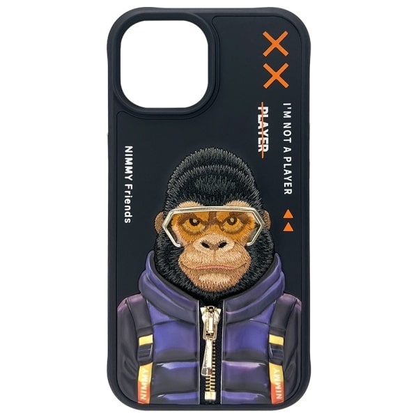 Nimmy Cool&Cute 2.0 Monkey - θήκη για Apple iPhone 15 - Μαύρο - Image 4