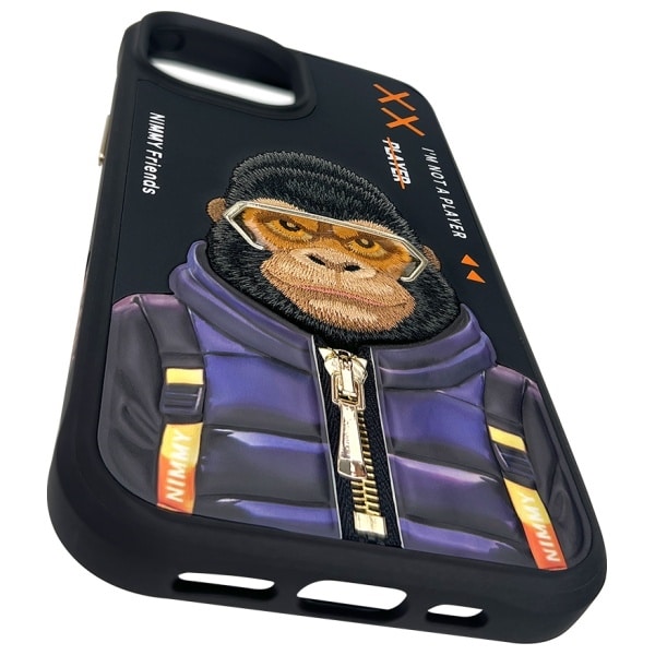 Nimmy Cool&Cute 2.0 Monkey - θήκη για Apple iPhone 15 - Μαύρο - Image 9