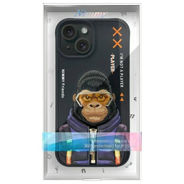 Nimmy Cool&Cute 2.0 Monkey - θήκη για Apple iPhone 15 - Μαύρο - Image 13