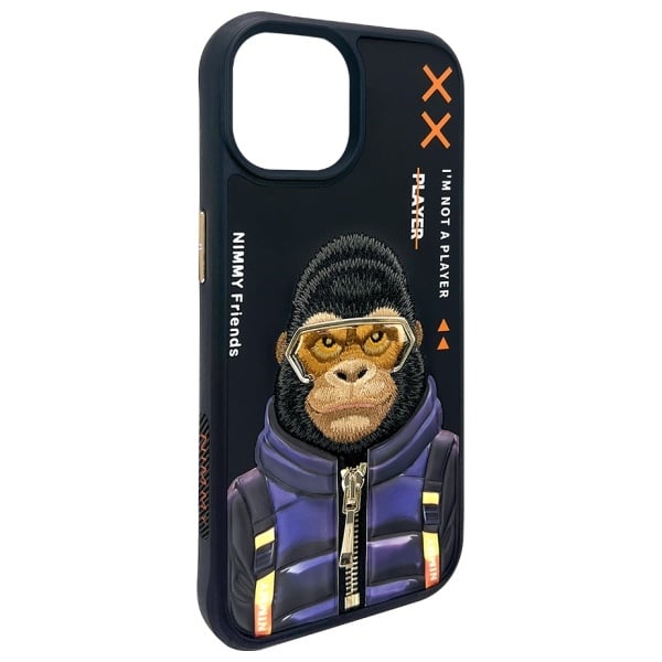 Nimmy Cool&Cute 2.0 Monkey - θήκη για Apple iPhone 15 - Μαύρο - Image 6