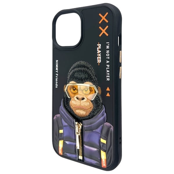 Nimmy Cool&Cute 2.0 Monkey - θήκη για Apple iPhone 15 - Μαύρο - Image 7
