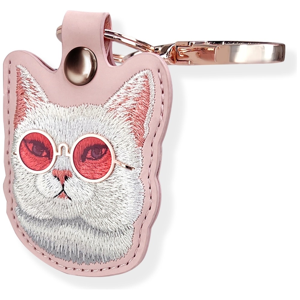 Θήκη εντοπισμού Nimmy Glasses Cool Cat ροζ - Image 3