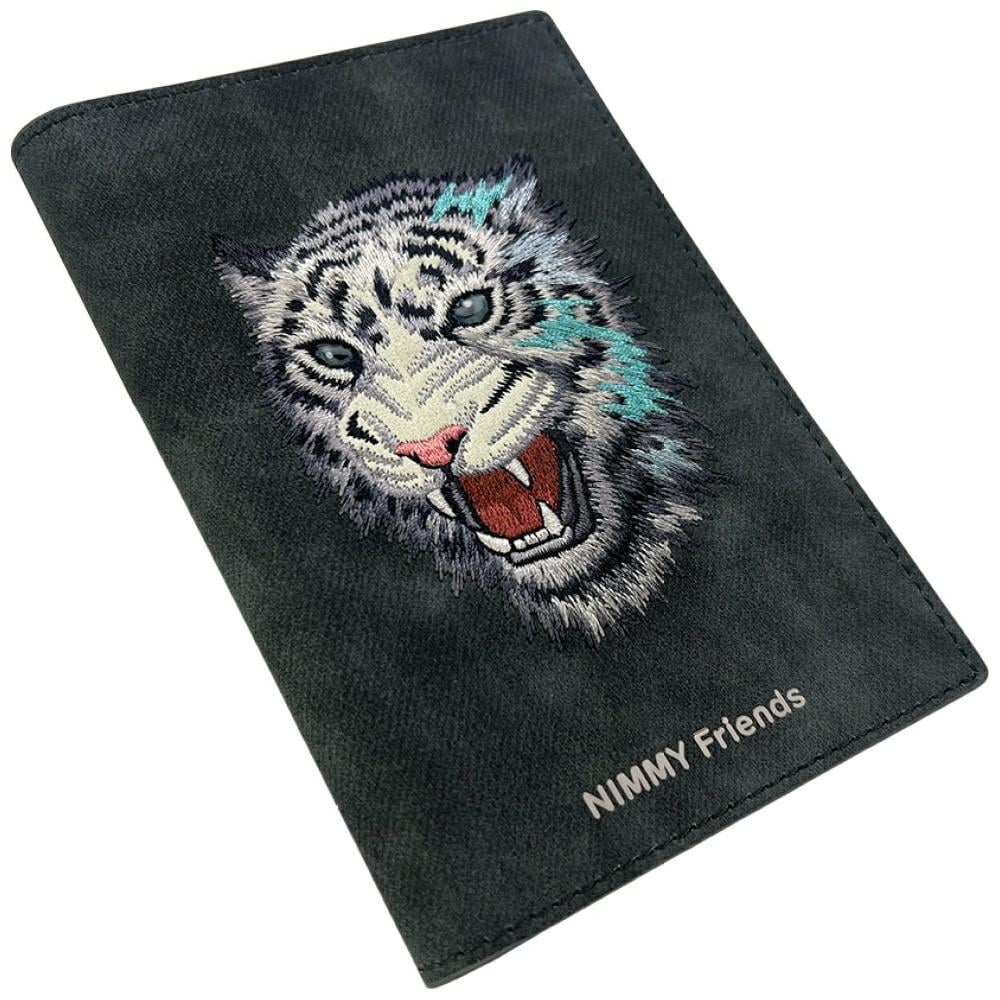 Θήκη διαβατηρίου Nimmy πορτοφόλι Raptor Tiger γκρι - Image 5